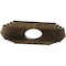 Ekena Millwork Chrysler Architectural Grade PVC Pierced Ceiling Medallion, Antiqued Brass, 34"W x 17"H x 9"ID x 1"P CMPP34X17CSABS - alternate 4